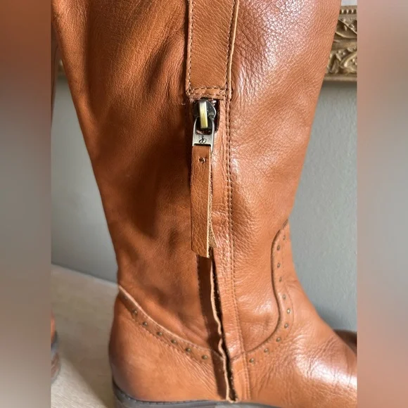 Sam Edelman, brown leather knee-high boots size 7 - Picture 13 of 16